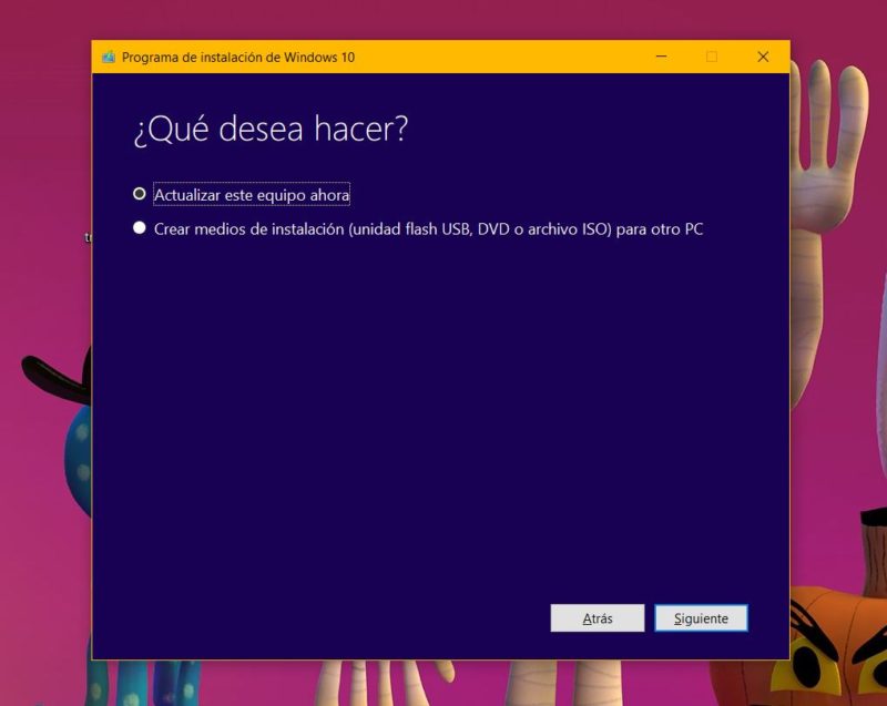 Cómo actualizar ya a Windows 10 Fall Creators Update