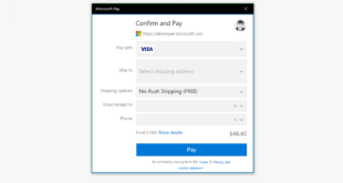 Billetera pasa a ser Microsoft Pay en una nueva actualización para Windows 10