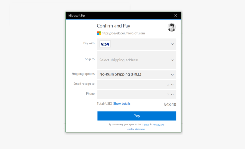 Billetera pasa a ser Microsoft Pay en una nueva actualización para Windows 10