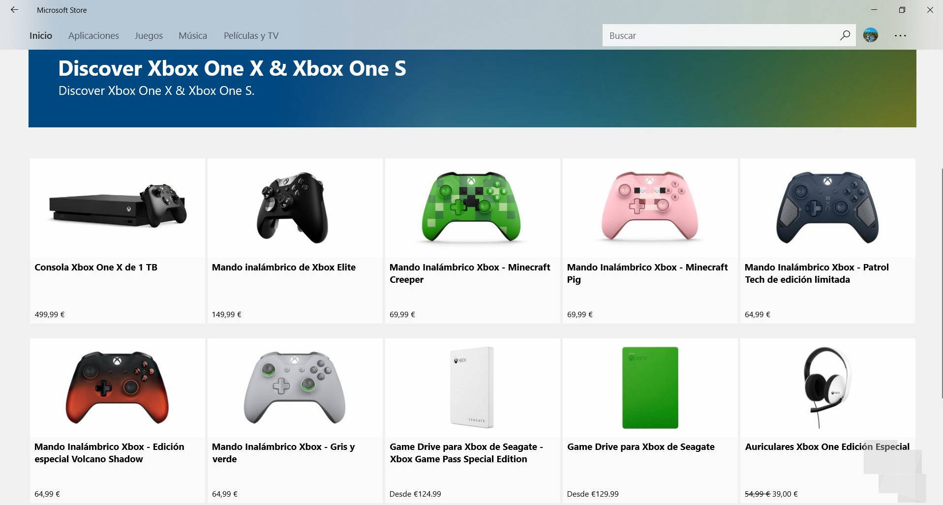 Las consolas Xbox ya tienen su apartado en la Microsoft Store de Windows 10