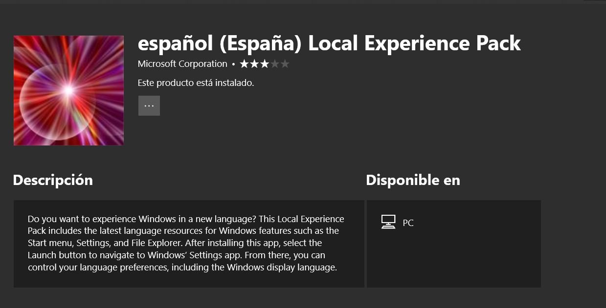 Los packs de idiomas de Windows 10 comienzan a actualizarse
