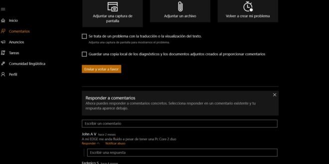 responder comentarios