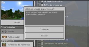 minecraft juego experimental