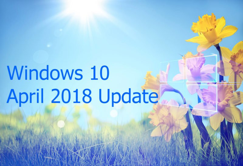 windows 10 April 2018 Update
