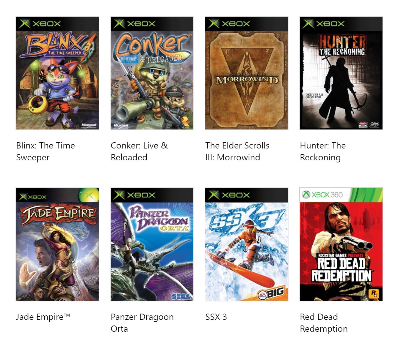 Ya tenemos los ocho primeros juegos Xbox Original retrocompatibles