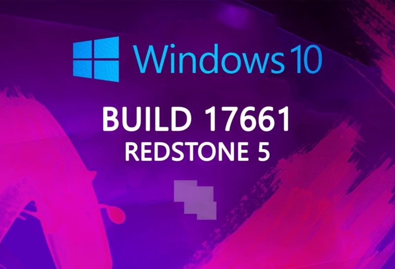 Build 17661 de Windows 10 Insider Preview (Redstone 5), disponible en los anillos Skip Ahead y Rápido