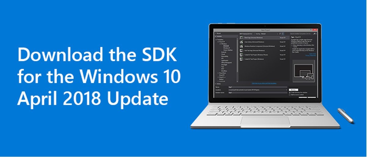 SDK de Windows 10 April 2018 Update