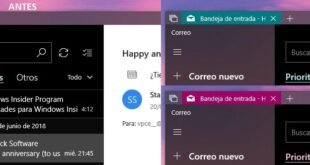 Correo en Redstone 5 ahora muestra el color de acento de la propia app en Sets