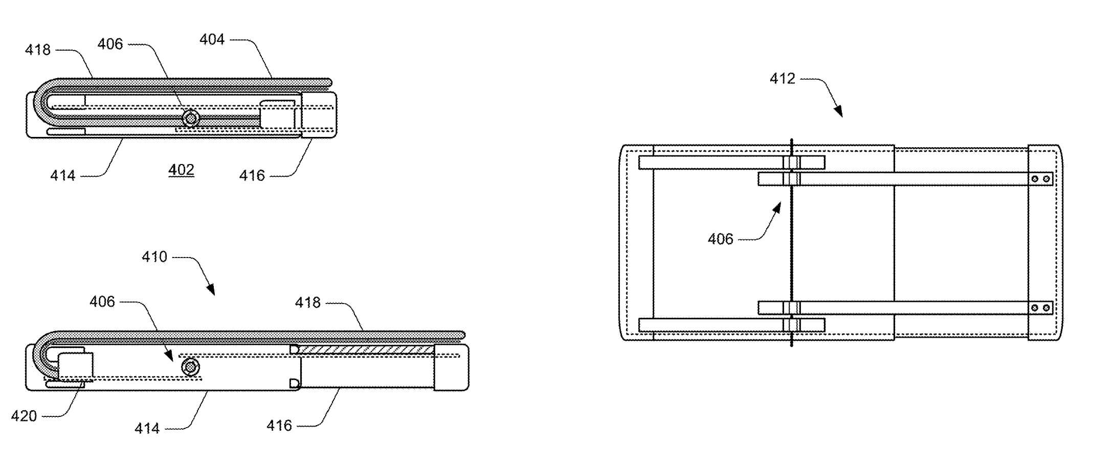 Microsoft patenta un dispositivo extensible con pantalla flexible