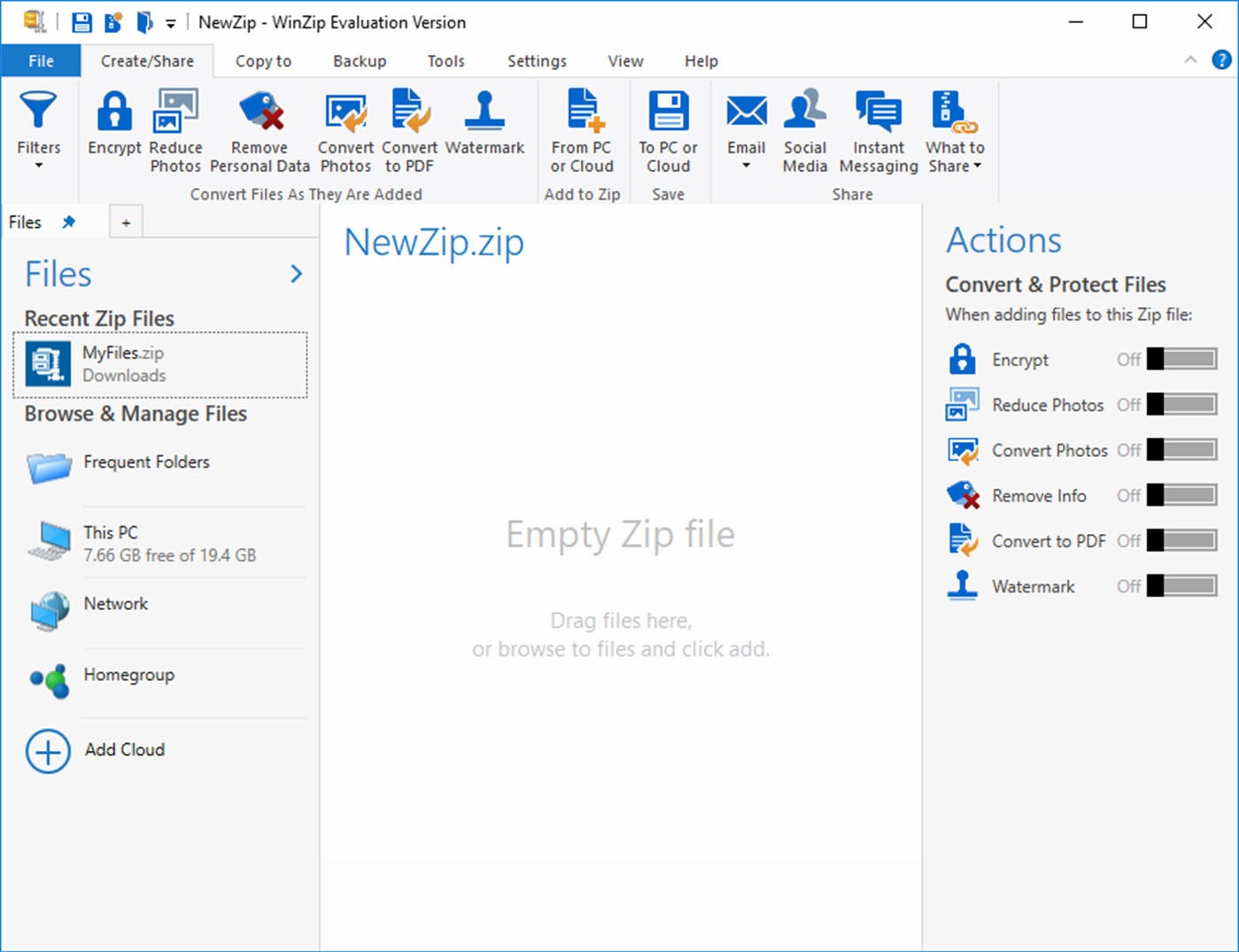WinZip Microsoft Store Edition disponible en la tienda para Windows 10