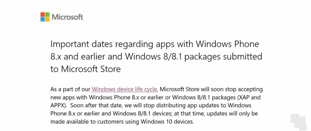 Microsoft anuncia las fechas del fin de las aplicaciones para Windows Phone 8 y Windows 8