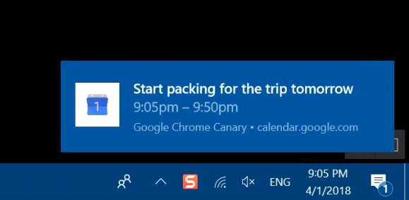 Chrome añade soporte para notificaciones nativas en Windows 10