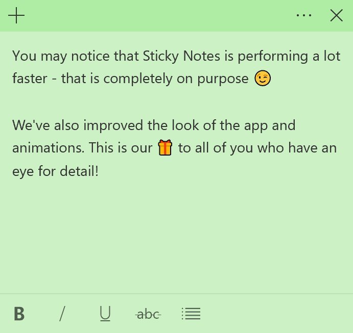 Se desvelan más novedades para Sticky Notes 3.0
