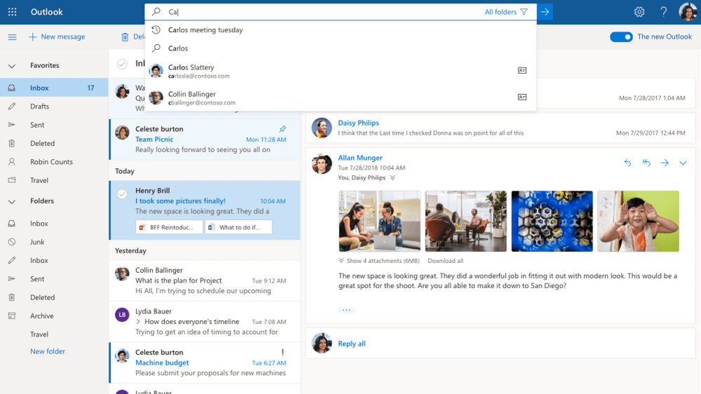 El nuevo diseño de Outlook comienza su despliegue