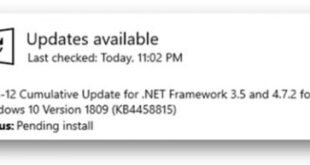 Las actualizaciones .NET Framework se lanzarán con las acumulativas de Windows 10