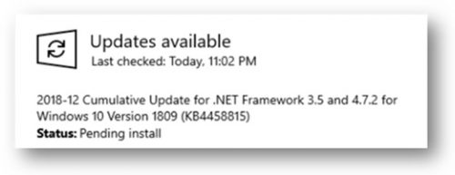 Las actualizaciones .NET Framework se lanzarán con las acumulativas de Windows 10