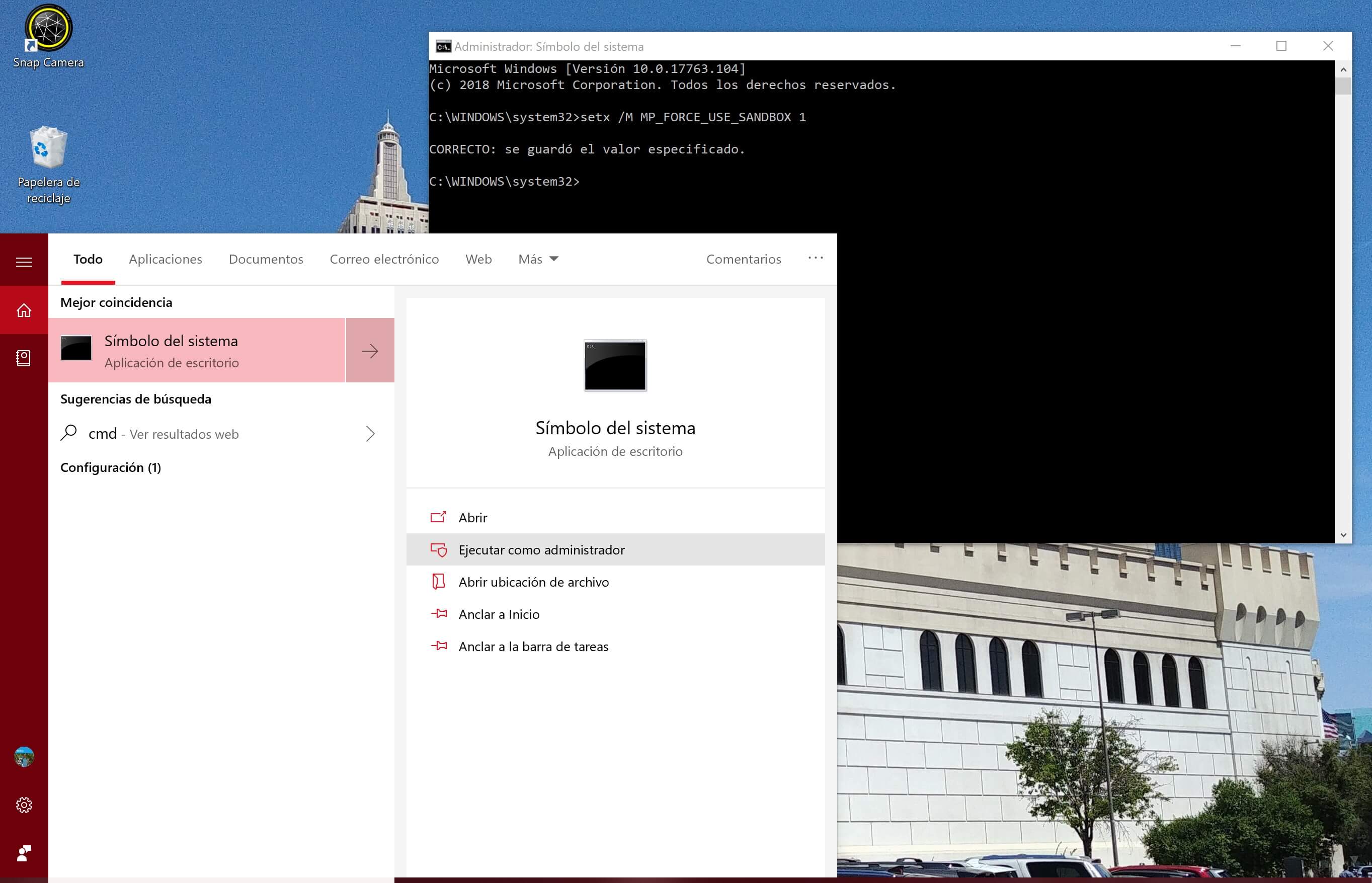 Habilita SandBox para Windows Defender en Windows 10