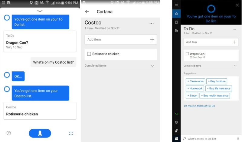Microsoft inicia la prueba para integrar Cortana con Microsoft To-Do
