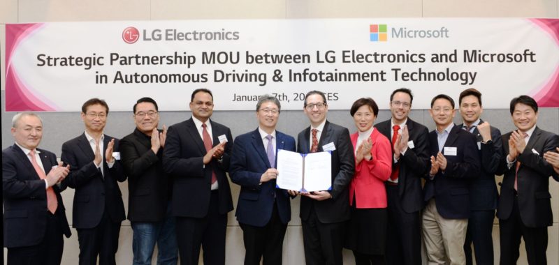 LG se alía con Microsoft para impulsar la IA en los coches eléctricos