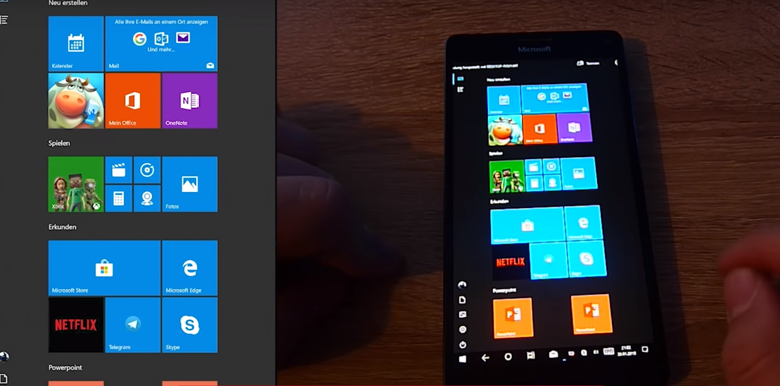 Windows 10 ARM en un Lumia 950 XL se muestra en un video de 15 minutos