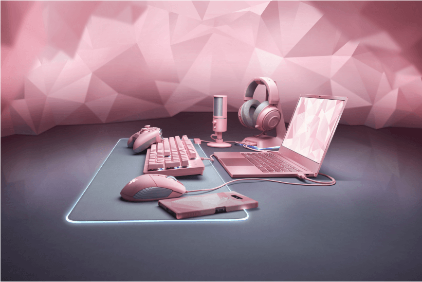 Razer presenta su línea Quartz para San Valentín con el rosa de protagonista