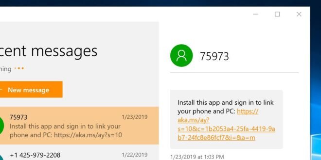 Tu teléfono ahora admite enlaces en los mensajes