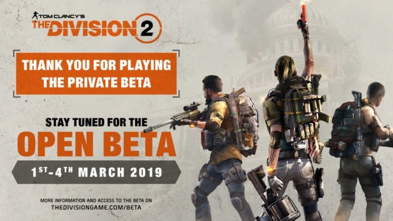The Division 2 anuncia su beta abierta ¡Prepárate!