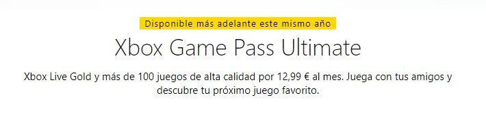 Xbox Game Pass Ultimate llegará a finales de año