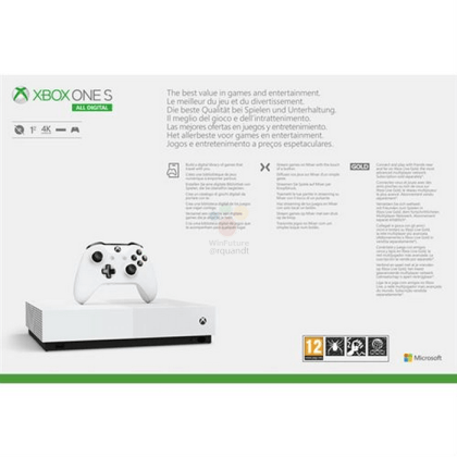 Xbox One S All Digital, se filtra su precio y especificaciones