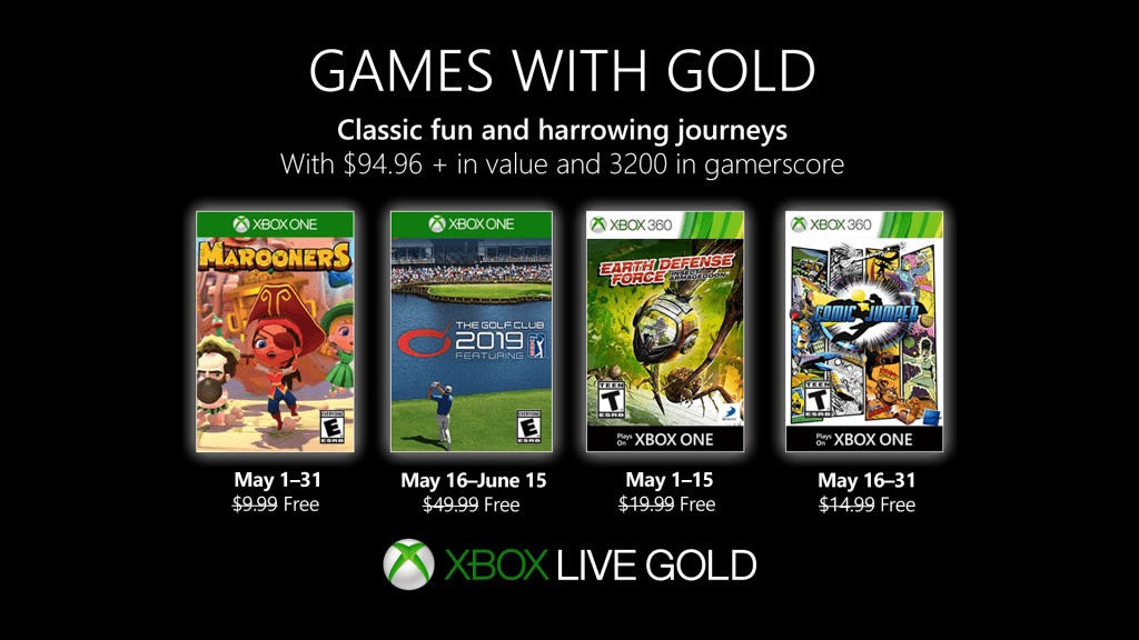 games with gold de mayo