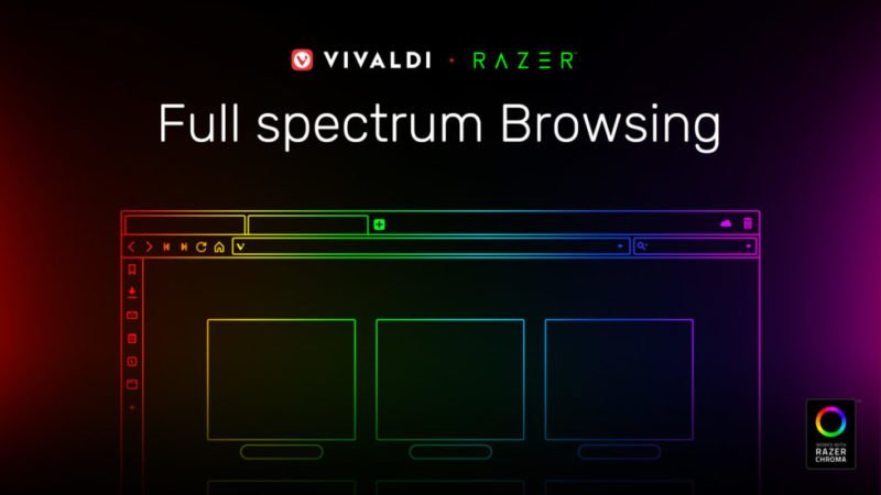 El navegador Vivaldi ahora controla el color de tus accesorios Razer