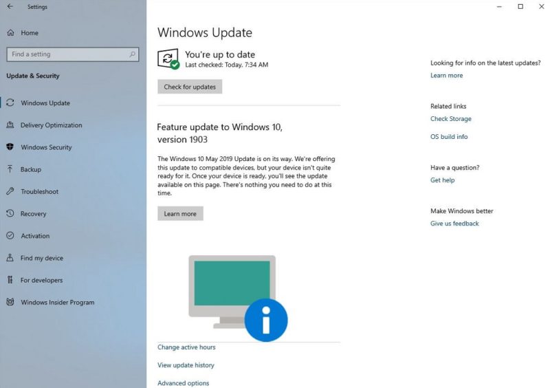 Windows te avisará si una actualización no es compatible con tu PC