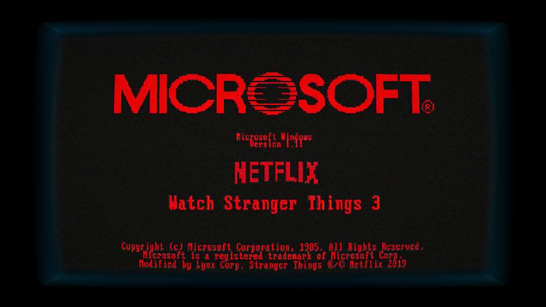 Microsoft lanza Windows 1.11 en la tienda celebrando la tercera entrega de Stranger Things