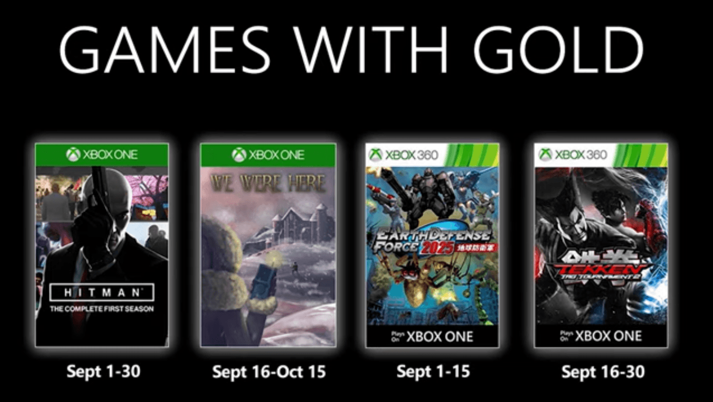 Estos son los Games with Gold de Septiembre para Xbox