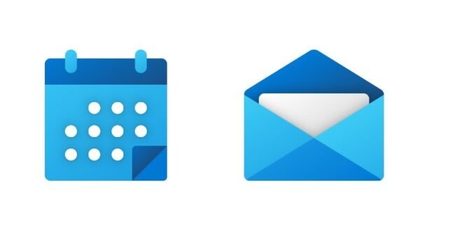Estos serian los nuevos iconos de Calendario y correo para Windows 10 y Android