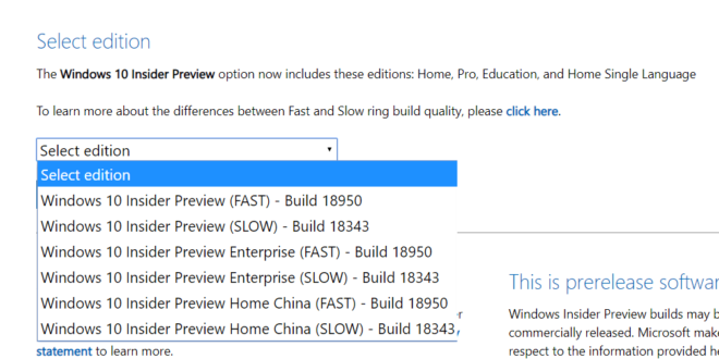 Ya puedes descargar la ISO de la Build 18950 de Windows 10