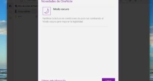 OneNote mejora el modo oscuro y añade otras novedades