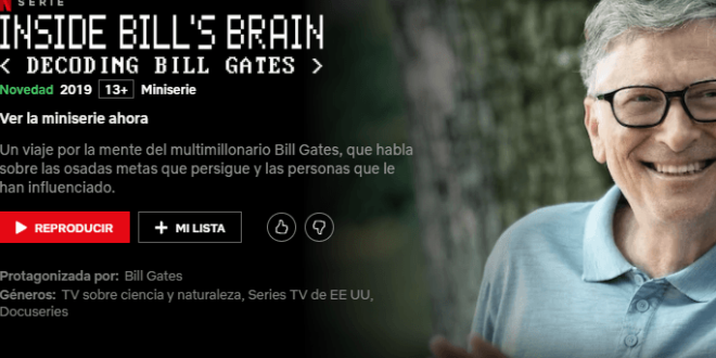 El documental "Dentro de la mente de Bill Gates" ya está en Netflix