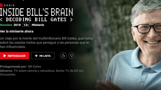 El documental "Dentro de la mente de Bill Gates" ya está en Netflix