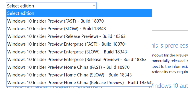 Disponibles las ISO de la Build 18970 (20H1) y Build 18363.327 (19H2)