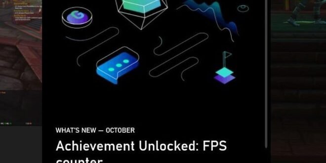 La Barra de juegos de Xbox añade logros y contador de FPS