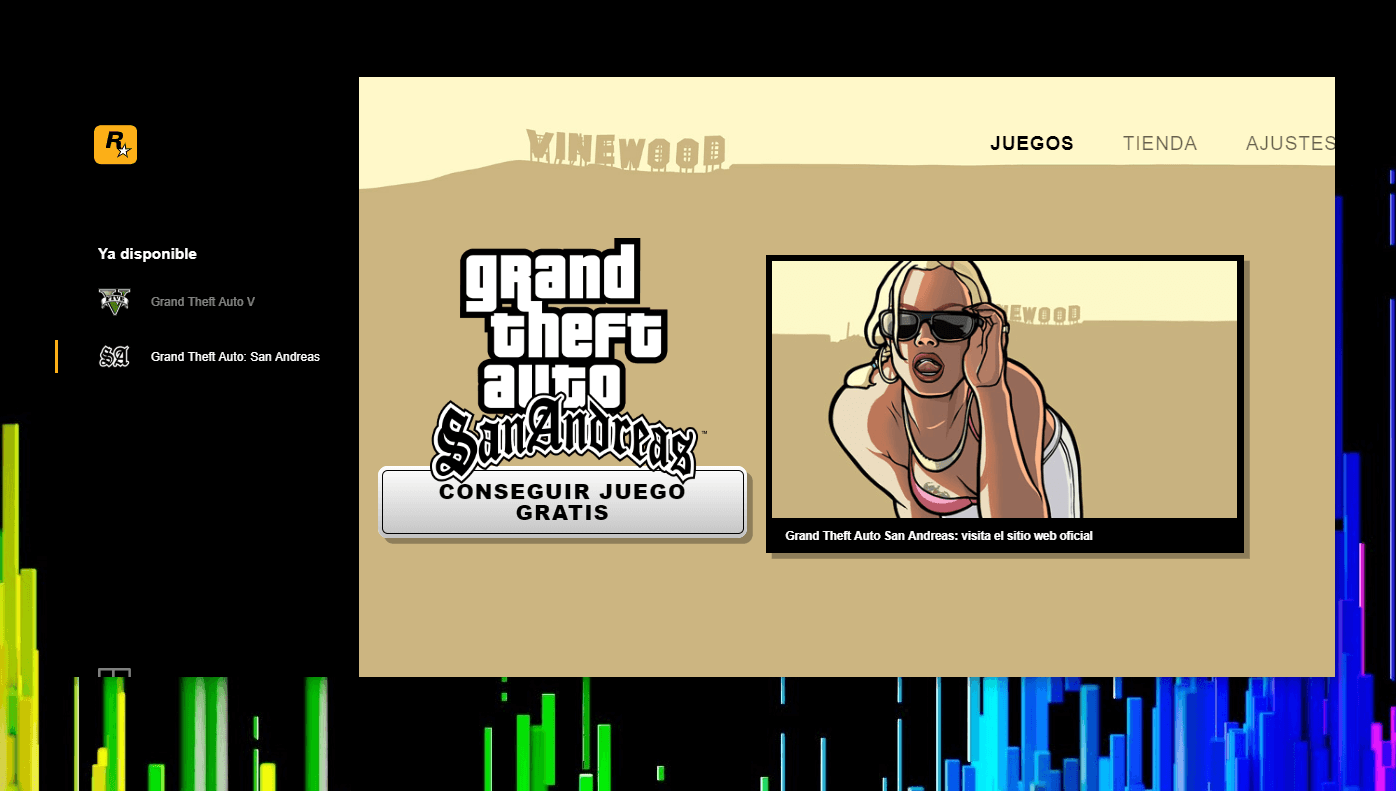 Rockstar Games Launcher llega a Windows con "San Andreas" de regalo