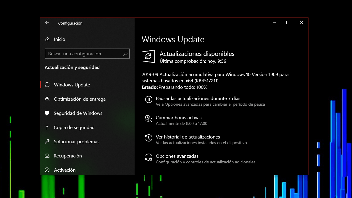Una nueva acumulativa se lanza para Windows 10 May 2019 Update