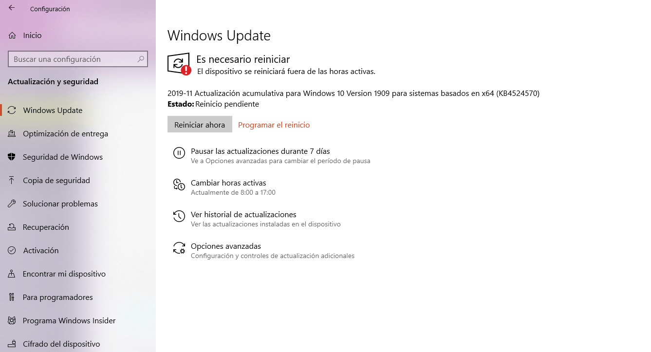 Windows 10 November 2019 Update ya está disponible