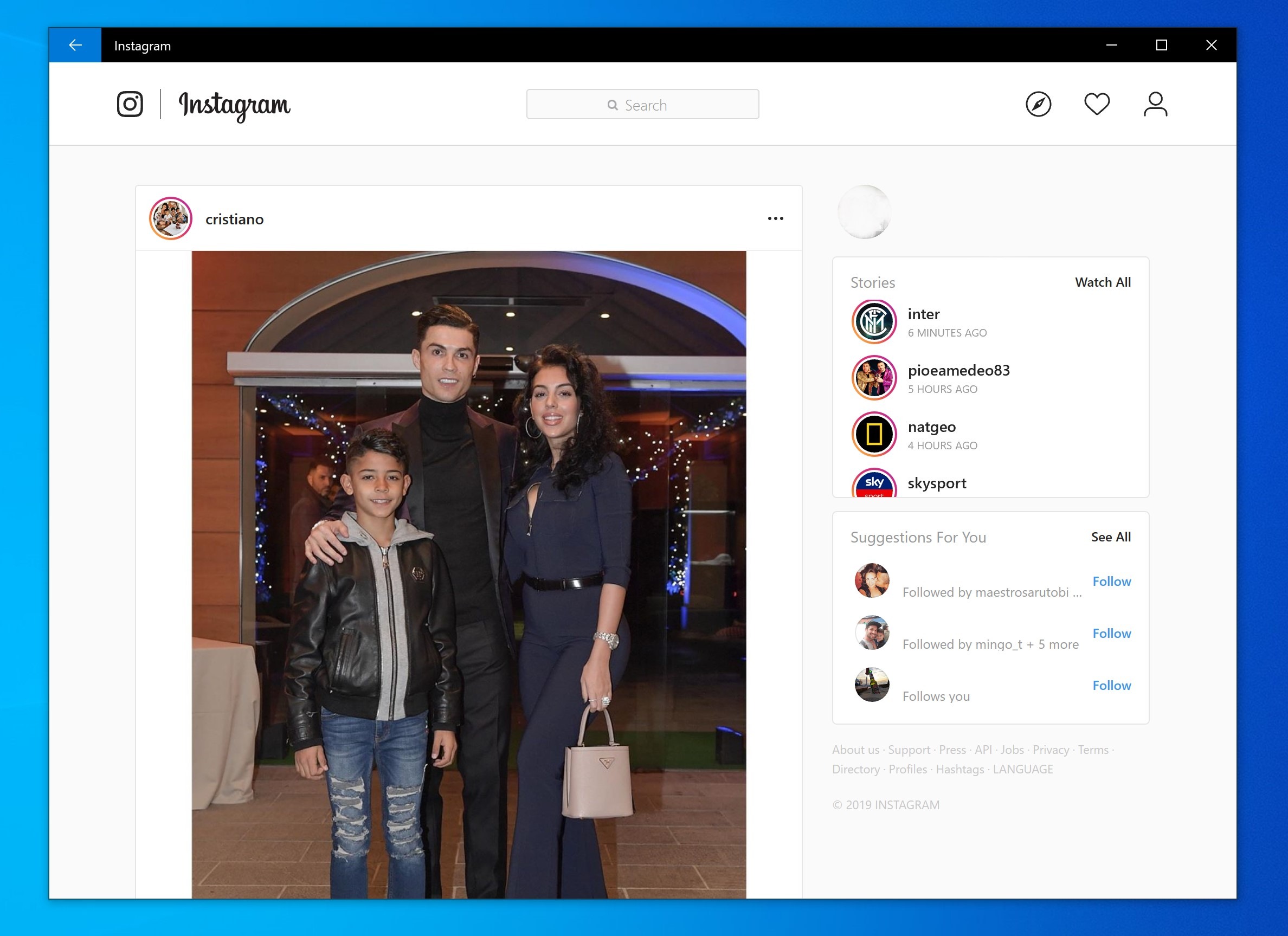 Instagram para Windows 10 se convierte en PWA