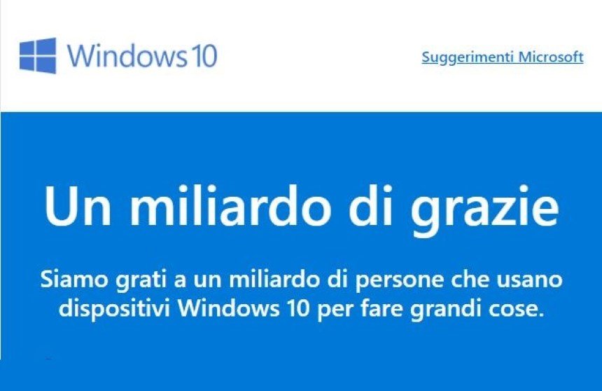 Windows 10 1000 millones