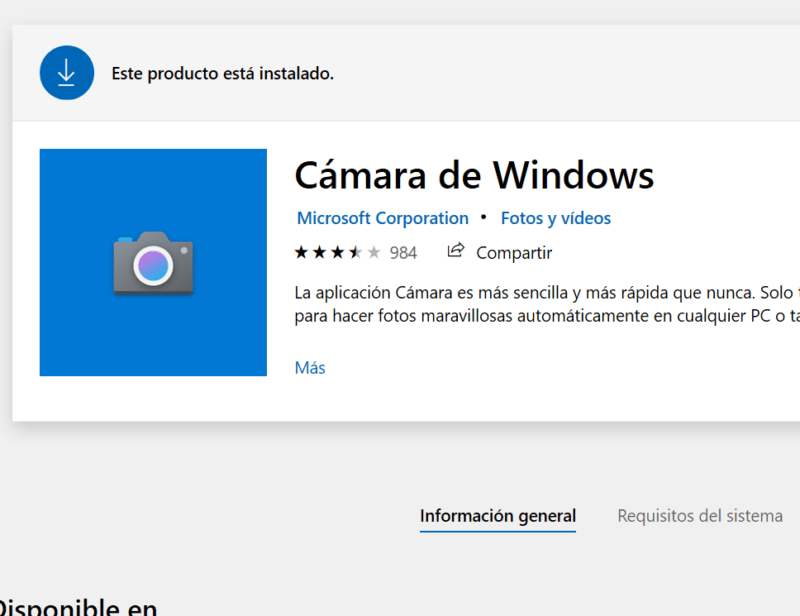 Cámara de Windows también recibe un nuevo icono