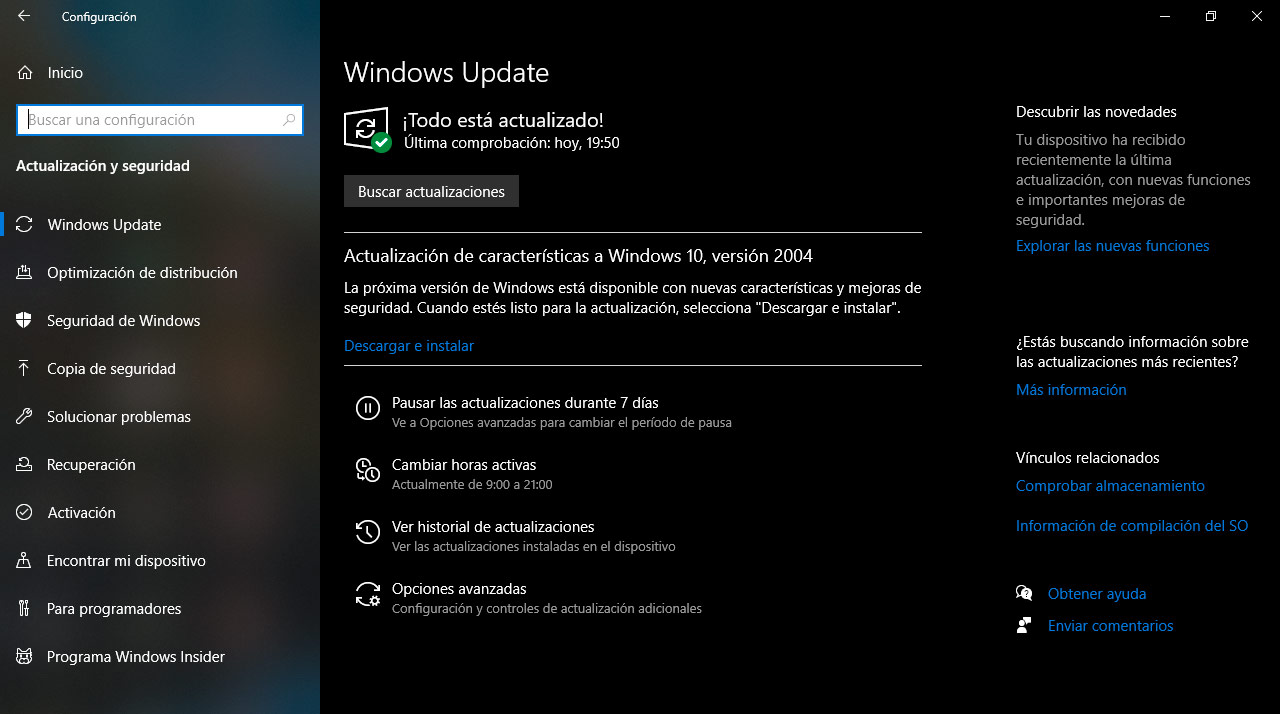 La May 2020 Update De Windows 10 Ya Está Disponible