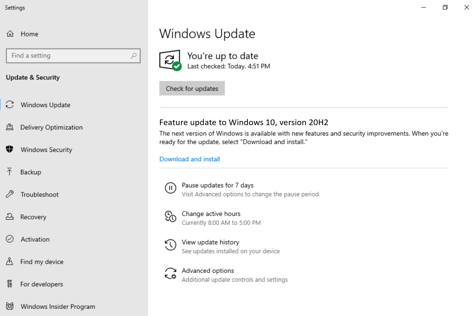 Windows 10 20H2 en el canal-Beta con la Build 19042.330