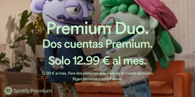 Spotify lanza su plan Premium Duo para parejas en España